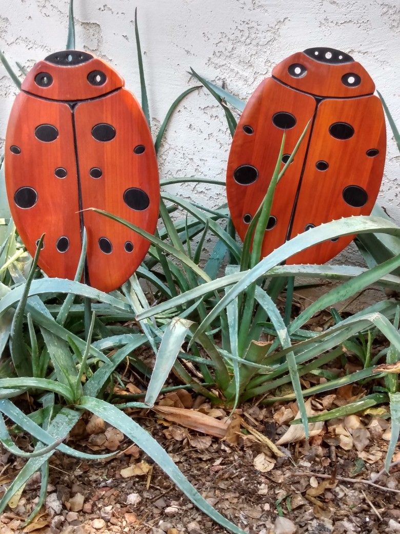 Cute Lady Bug Yard Art