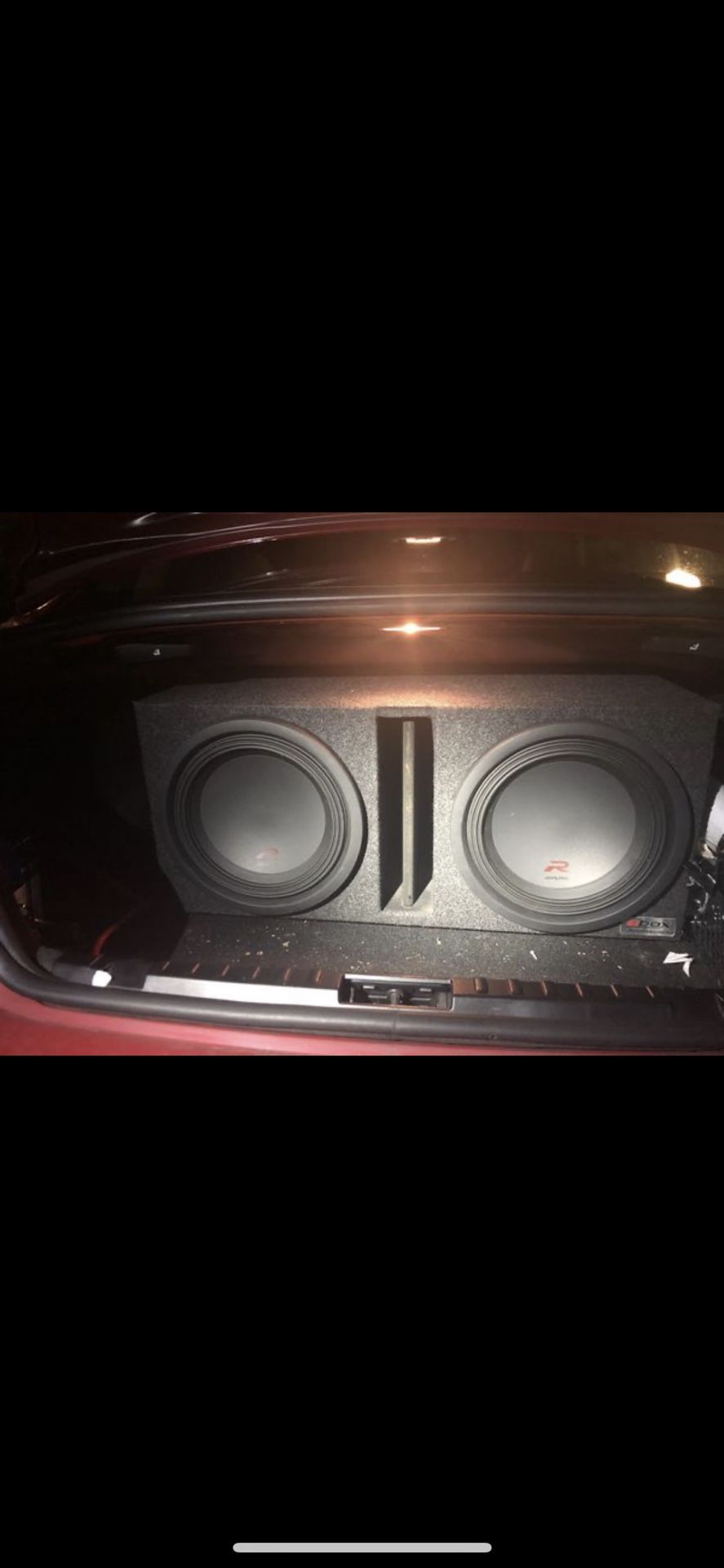 Alpine Type R 2 12 inch Subwoofers latest edition with Rockford Fosgate Power T1500-1bdCP (Constant Power) Bass package!!