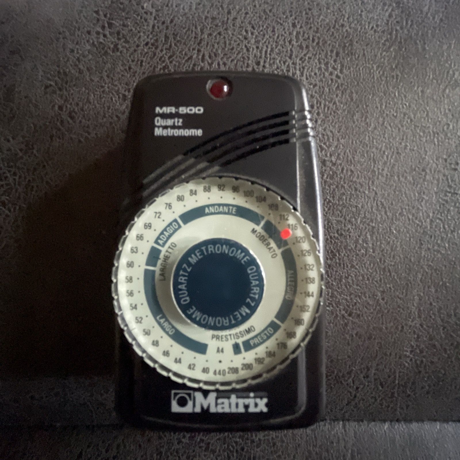 Vintage Matrix MR-500 quartz Metronome with Flashing Light/Audio-tested/working
