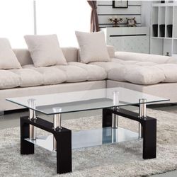  Rectangle Glass Coffee Table