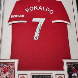 SIGNED CRISTIANO RONALDO JERSEY AUTOGRAPH FRAMED
