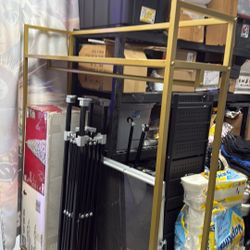 Gold Clothing Rack