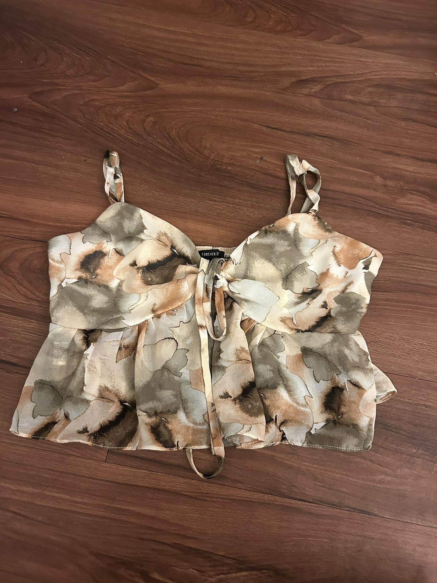 Float Flowery Crop Top