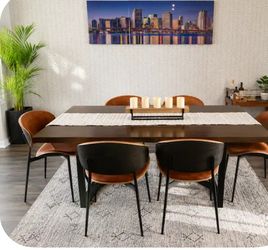 **"6-Person Dining Set – Excellent Condition."**