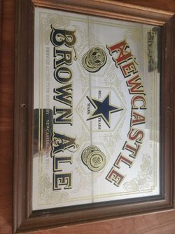 New castle beer mirror vintage