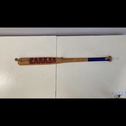 Hanging Wood Clothes Rack | Hat Rack |Baseball Bat Shape w/ The Name Parker Carved Into It