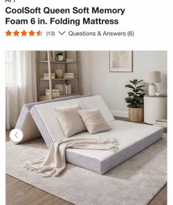 Folding mattress soft memory foam