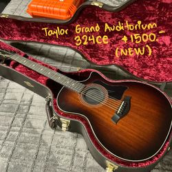 BRAND NEW Taylor Grand Auditorium 324CE guitar