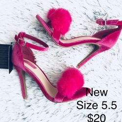 Pink Heels Size 5.5