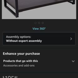 Rosedale Glass Coffee Table with Black Metal Frame