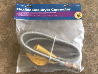 Waxman PlumbCraft stainless steel gas dryer connector 3/8” x 4’ w/end fittings