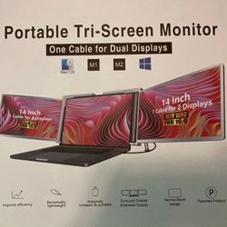 Portable Tri-screen Monitor