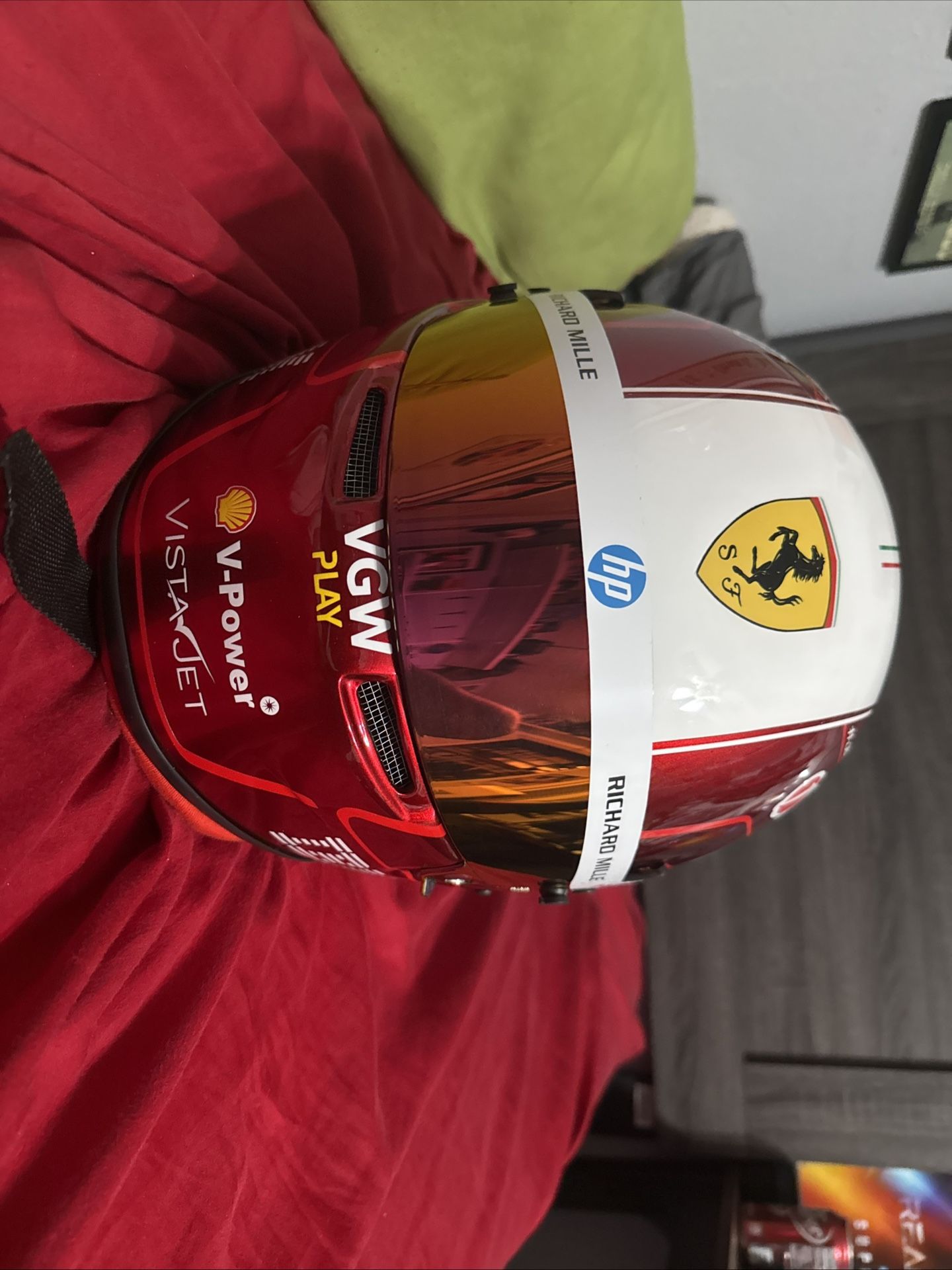Charles Leclerc F1 Ferrari Bell helmet 