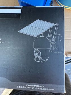 Ctronics 2K 3MP Wireless Solar Security Camera with wifi and 4x digital zoom