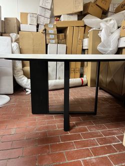 Modern horizon dining table *has slight stain on top