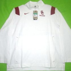 Brand New Nike USC Trojans On Field 1/4 Zip Pullover Windbreaker Jacket Men Size XL