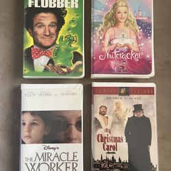 4 VHS Movies 