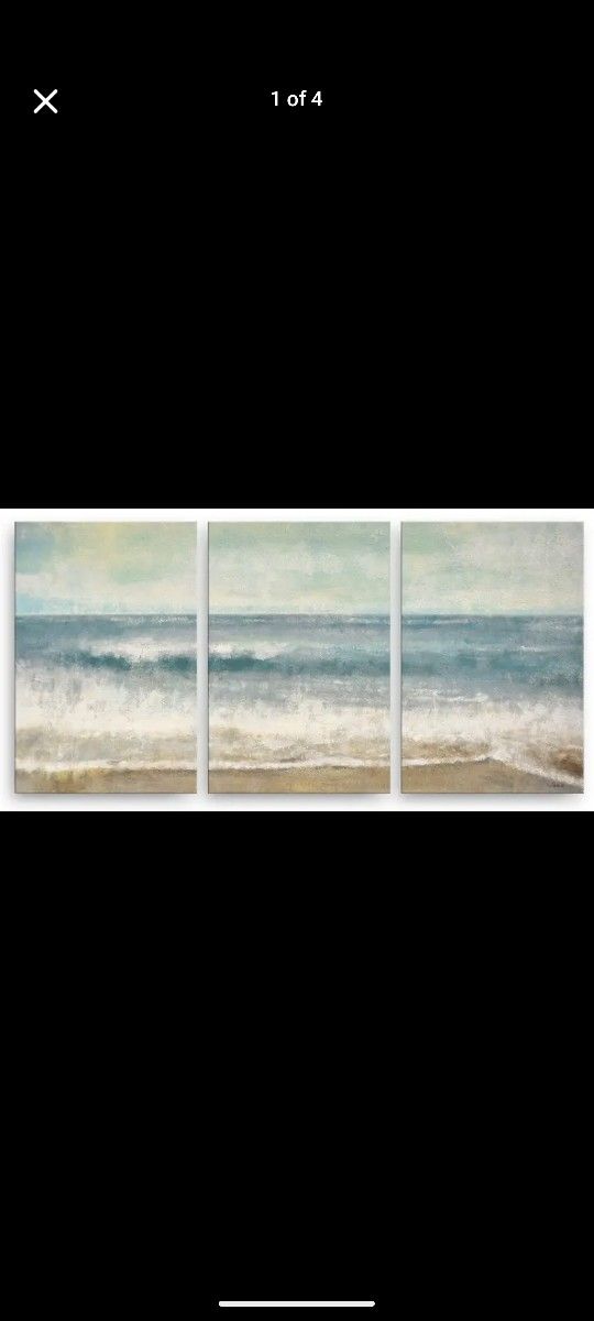 "Beach Memories" by Norman Wyatt - 3 panels 12"x 18" each ***NEW***