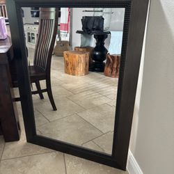 Brown Frame Mirror