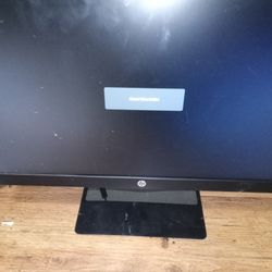 Hp Desktop Monitor With Power Cord And HDMI Adapter