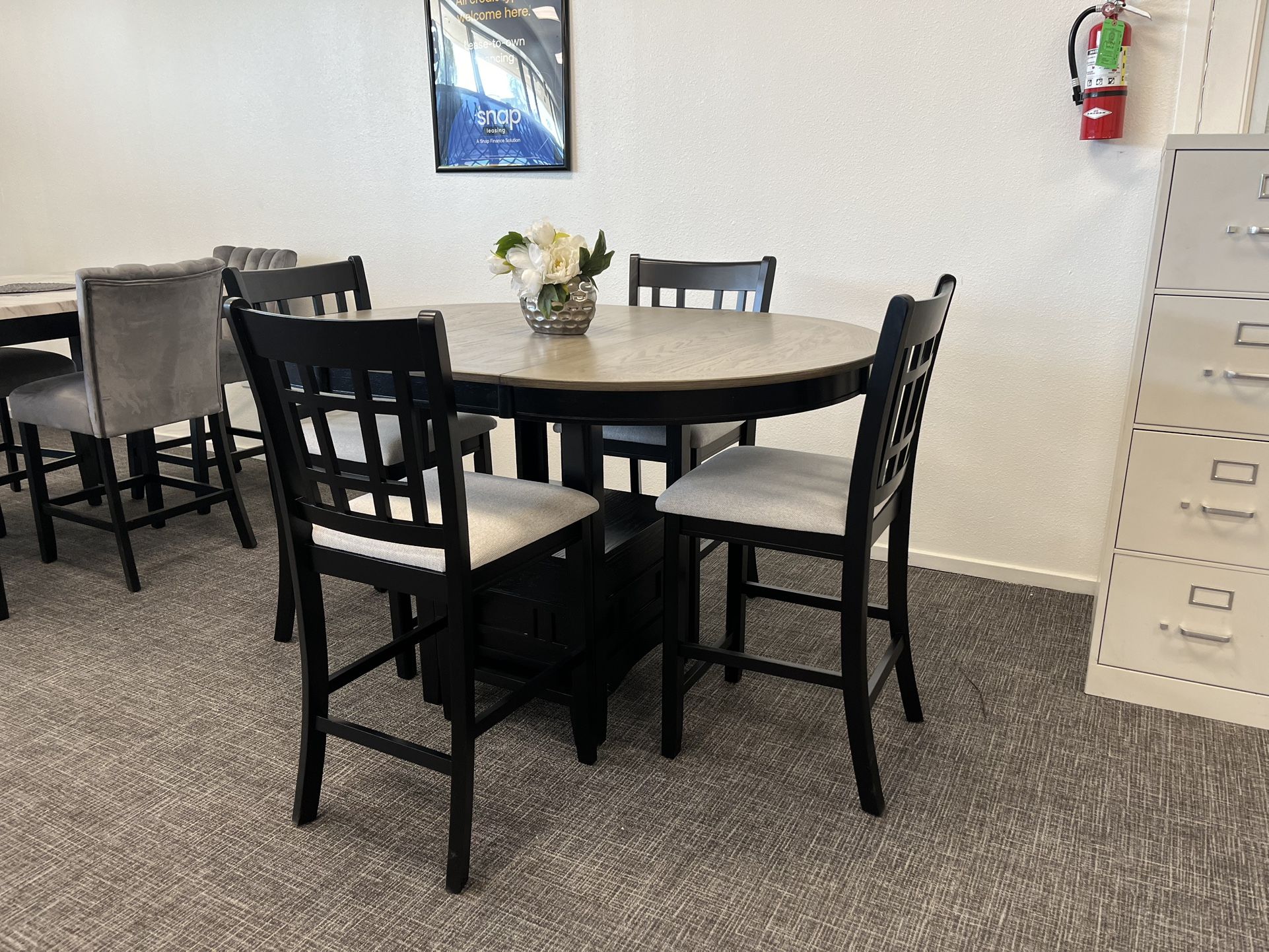 5pc Counter Height Dining Table Set - Free Delivery Promo