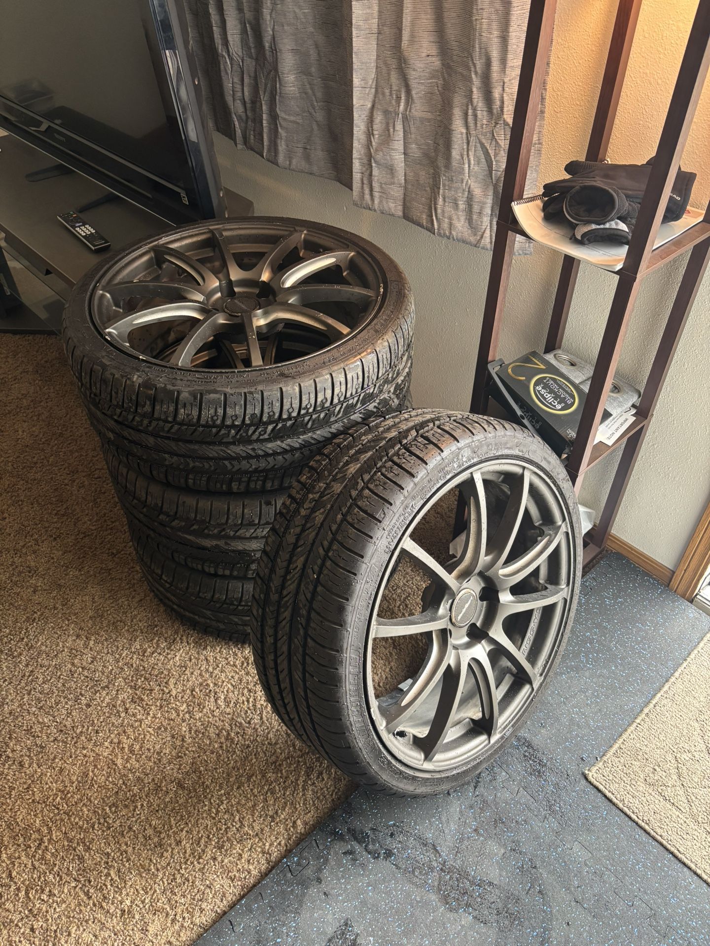 Wedsport 19 X 8.5 Wheels With Tires 114.3 Lug