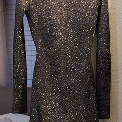 Black Sparkly Bodycon Dress