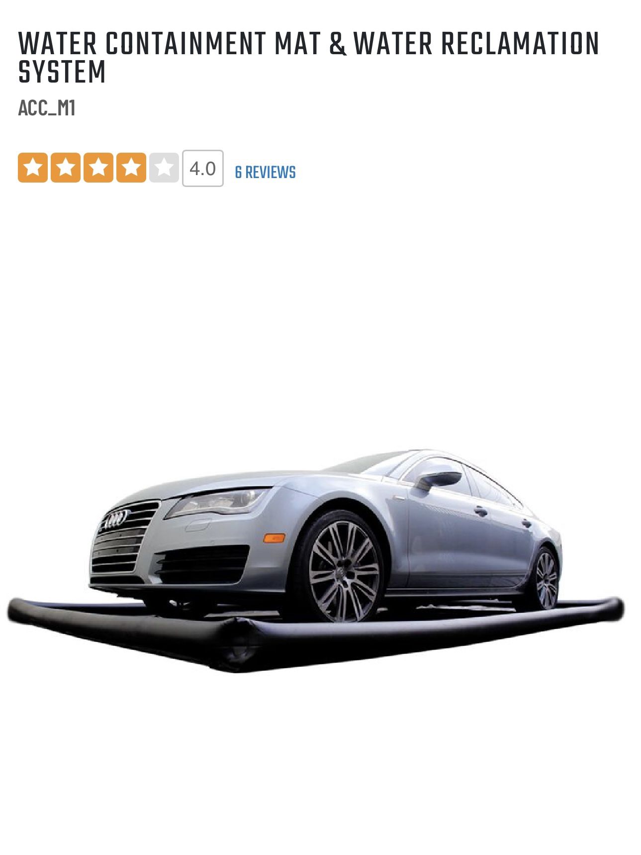 Chemical Guys Car Wash Water Containment Mat