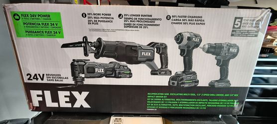 FLEX 24V Brushless 4-Tool Combo Kit