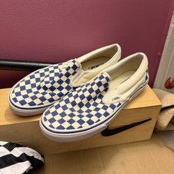 Slip On Vans Checkered Size 10 