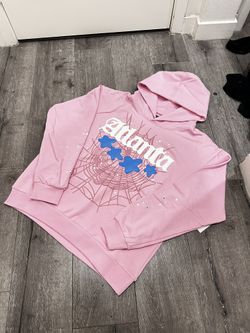 Sp5der Pink Atlanta Hoodie