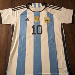 Messi 10 Jersey / World Cup Winning / 3 Stars  🇦🇷⭐⭐⭐