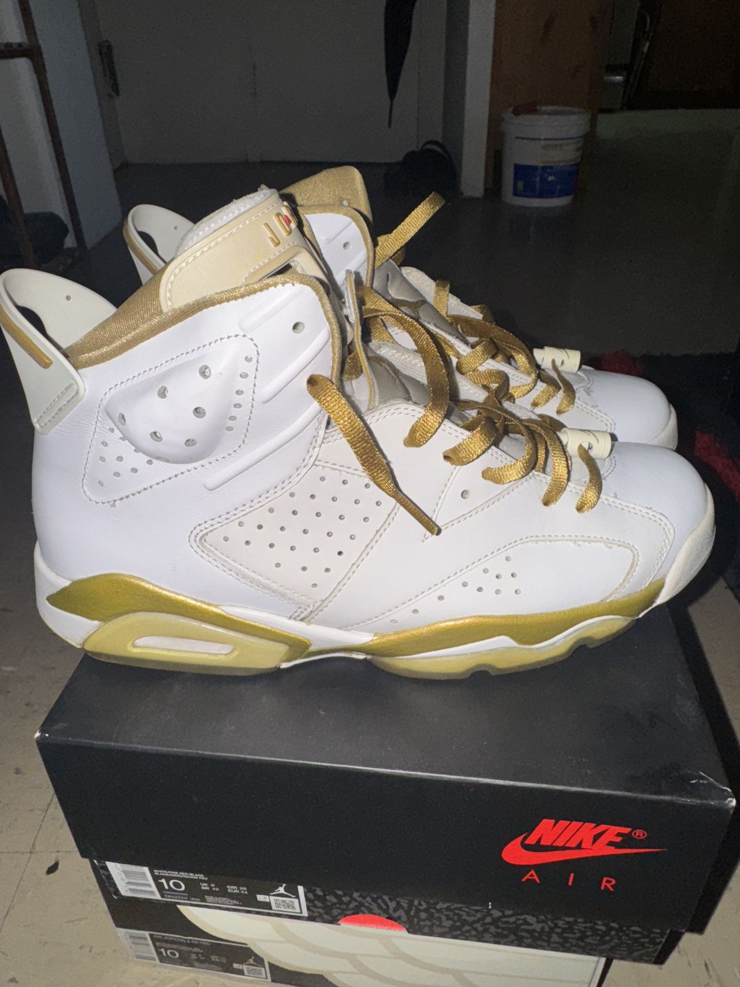 Gold Metal Jordan 6
