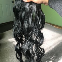 Hair extensions clip on