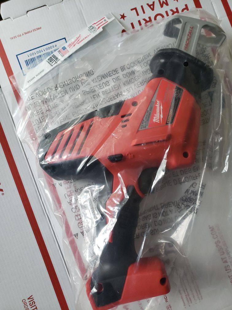 Milwaukee 2625-20 M18 18V Lithium-Ion Hackzall Reciprocating Saw Bare Tool New