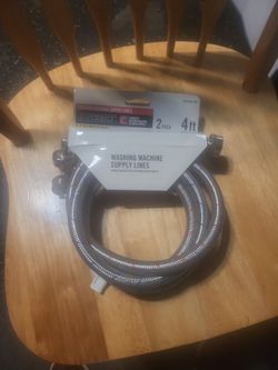 Stainless steel washing machine supply lines , brand new