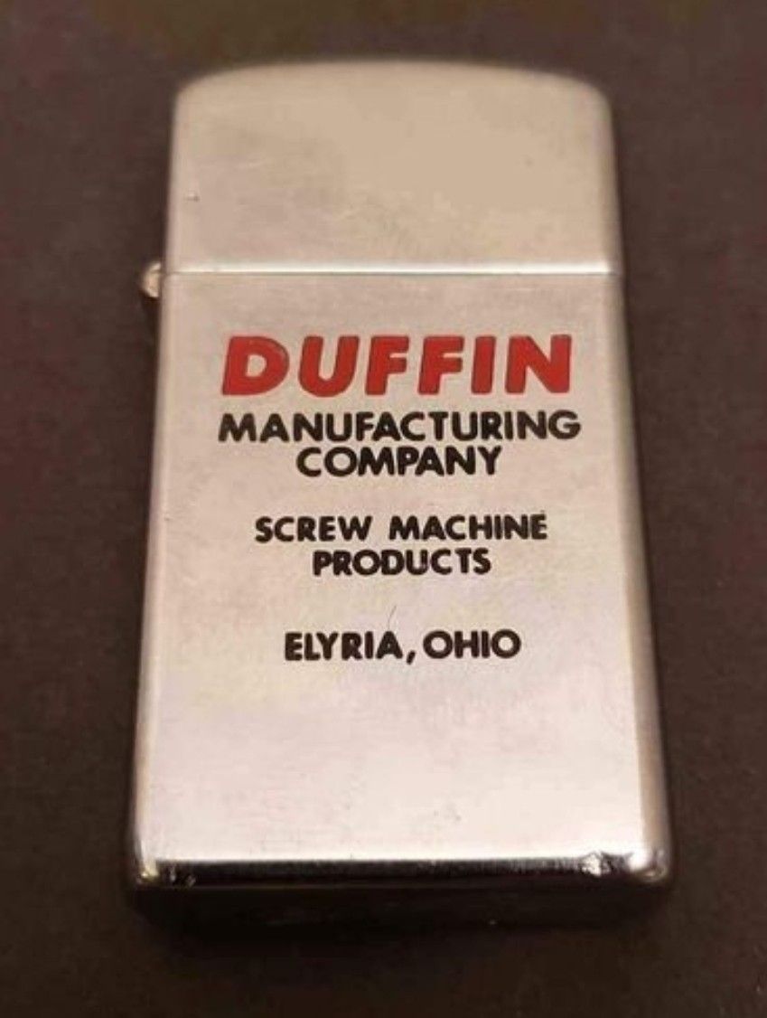 Vintage Zippo Lighter - Duffin Manufacturing Company - 1965 Zippo - FIRM PRICE