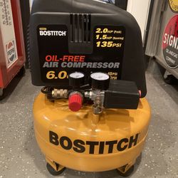 Air Compressor Like New Bostitch 6 Gallon 