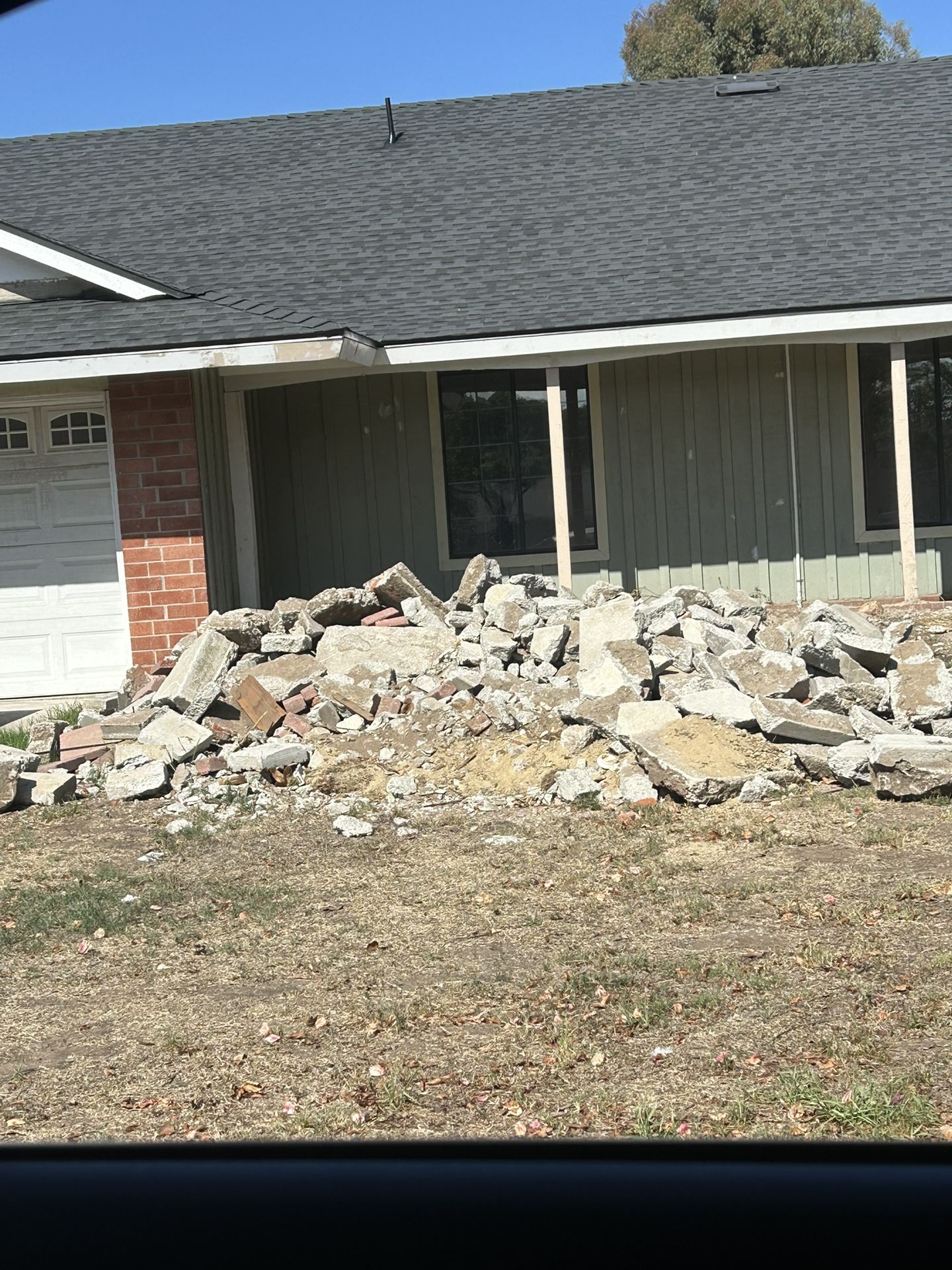 concrete rubble