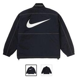 Supreme Nike Pullover Ripstop Black Large