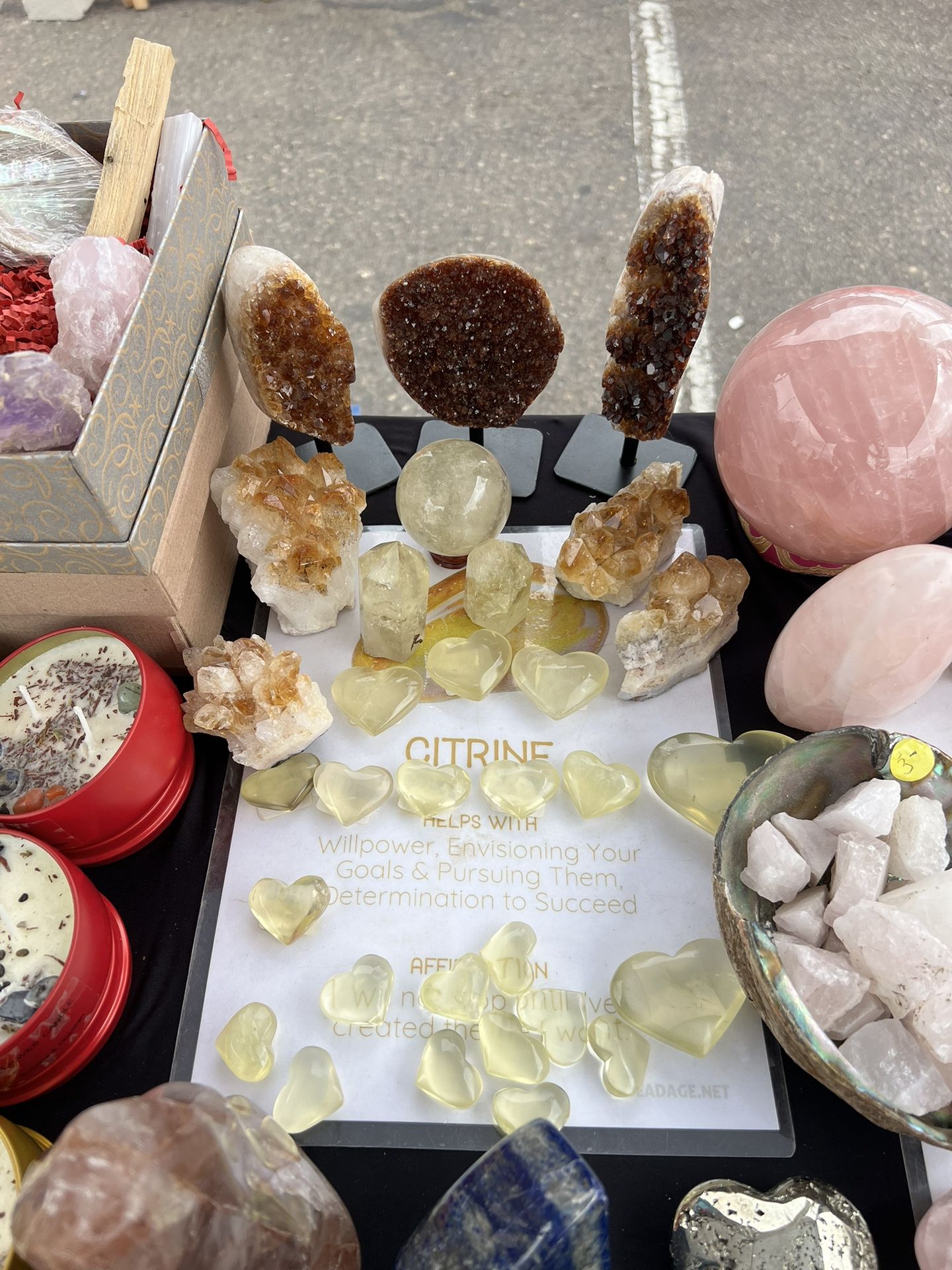 Natural Citrine Crystal Items