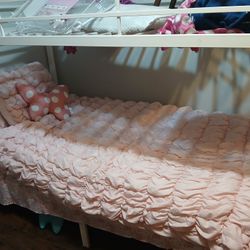 $100Ashley Furniture White Twin Bunk Bed