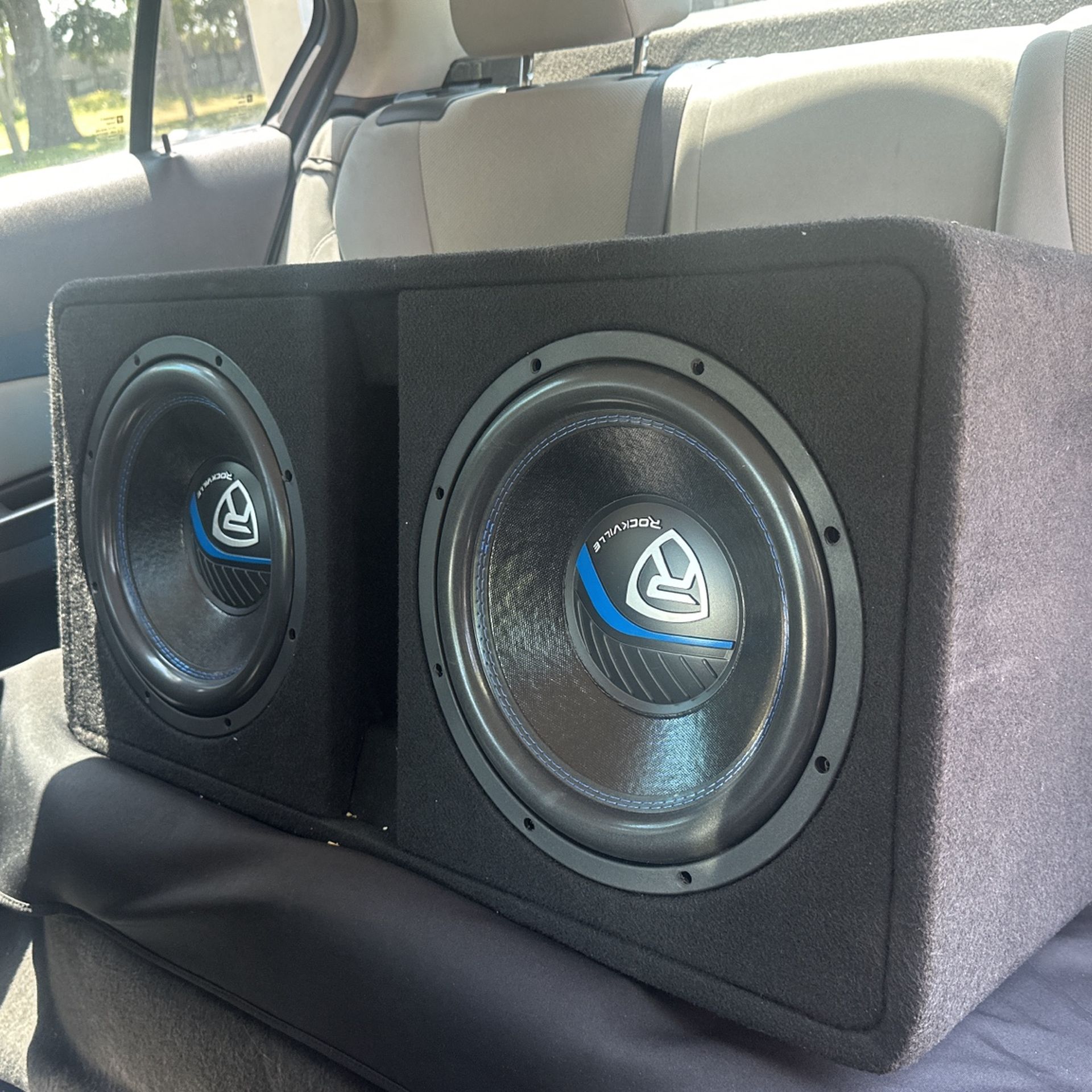 Rockville 2 12s Working Subwoofers
