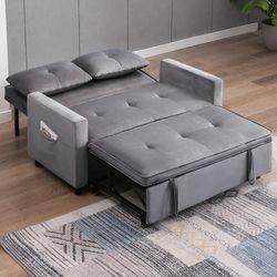 Pull Out Sofa Bed, 2 Seater Sleeper Sofa, Convertible Loveseat for Small Space, Pull Out Couch for Living Room/Bedroom