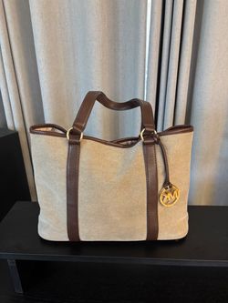 Michael Kors Canvas and Leather Tote Bag