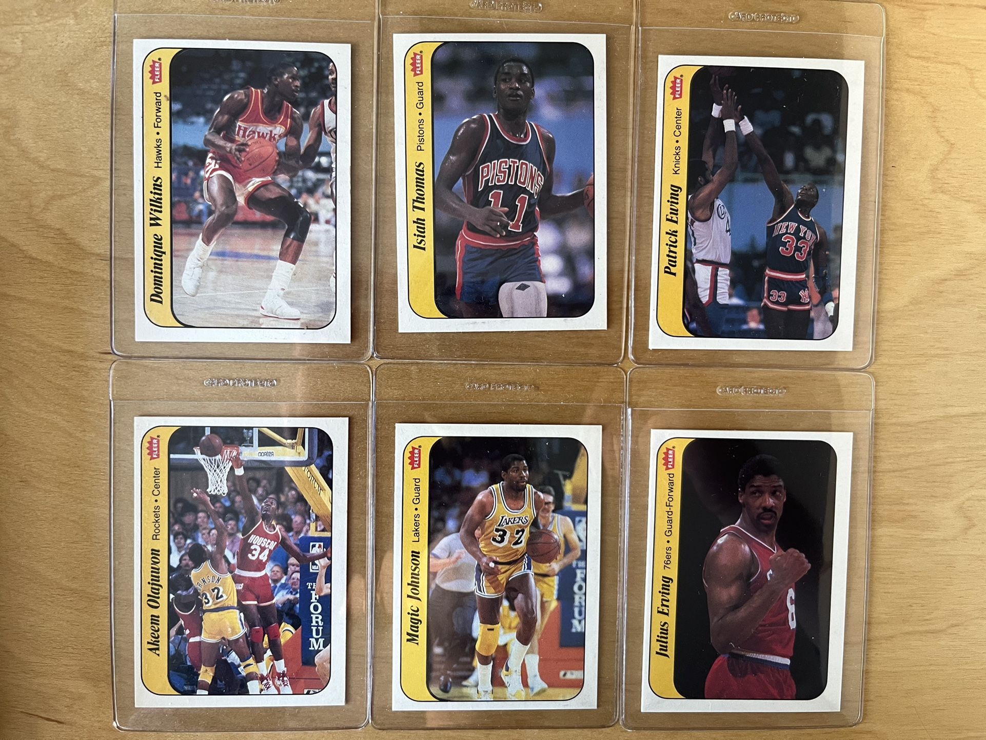 1986 Fleer Basketball Stickers NM/M