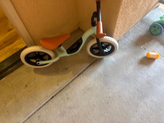 Kids Balance Bike Orange and White