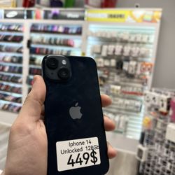 iPhone 14 Unlocked 128GB +Free Charger +With Warranty 