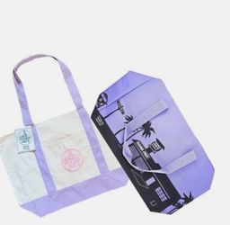 Trader Joe’s purple rain + L Lavender tote