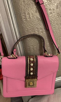 Aldo pink glitter purse
